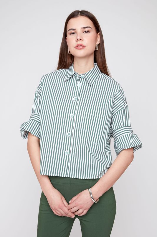 Stripe Woven Top
