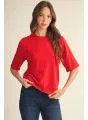 Round Neck Sweater Top