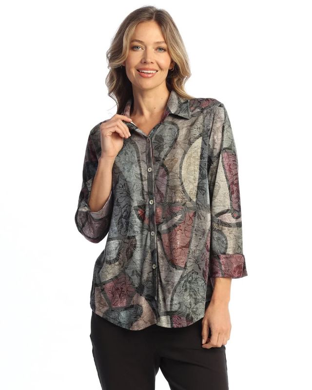 Button Down 3/4 Sleeve SG1