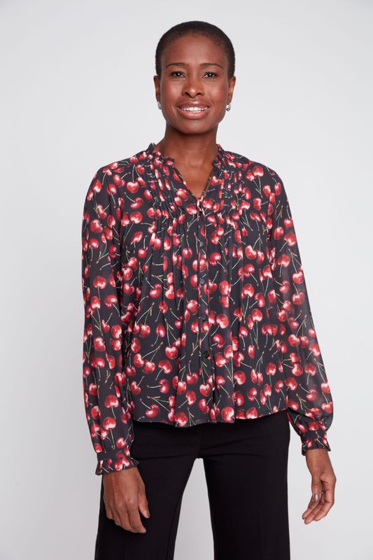 Cherry Printed Blouse