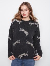 Wildcat Print Sweater