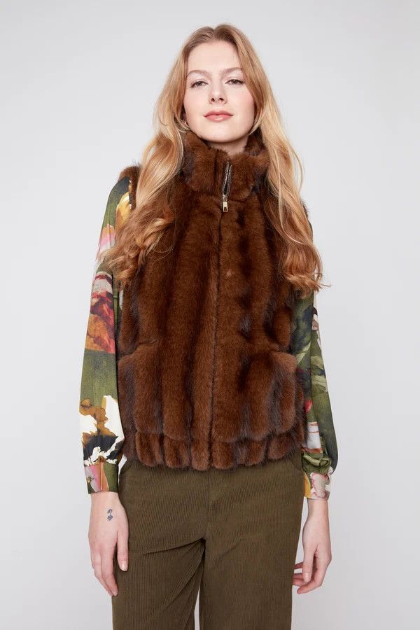 Faux Mink Fur Vest