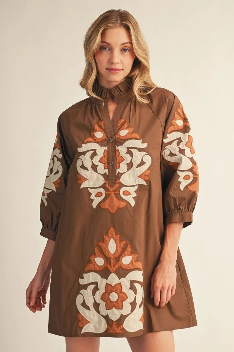 Baroque Applique Dress