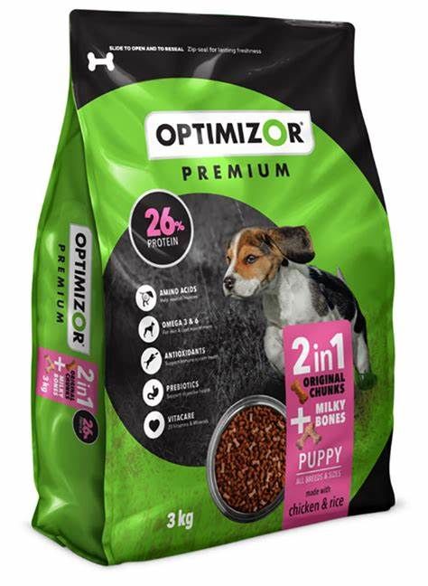 Optimizor Premium PUP 2in1 Milky Bones 3KG