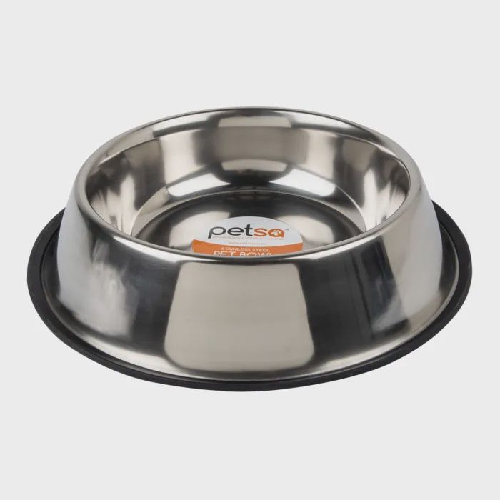 Dog Bowl S/Steel Non Tip Anti Skid 34CM/ 1980ML Dog Bowl S/Steel Non Tip Anti Skid 34CM/ 1980ML