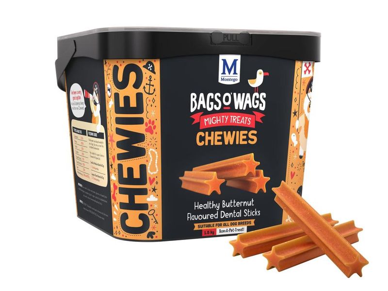 Montego Bags O'Wags Dental Sticks 1.5KG Montego Bags O'Wags Dental Sticks 1.5KG