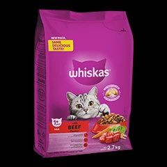 Whiskas Cat Dry Food Beef 2.7KG
