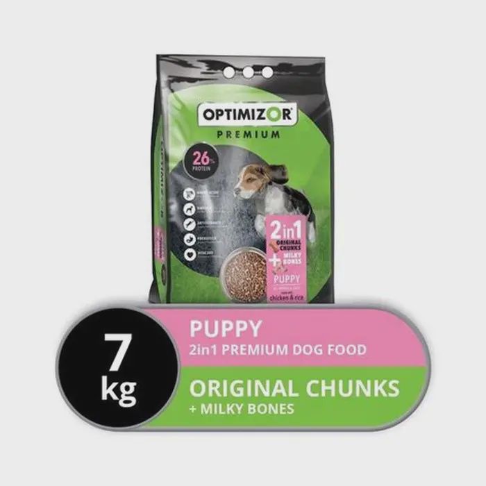 Optimizor PUP 2in1 Milky Bones 7KG