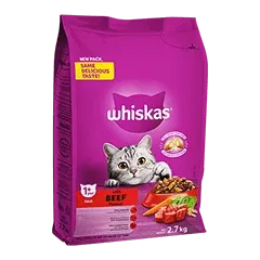 Whiskas Cat Dry Food Beef 2.7KG Whiskas Cat Dry Food Beef 2.7KG