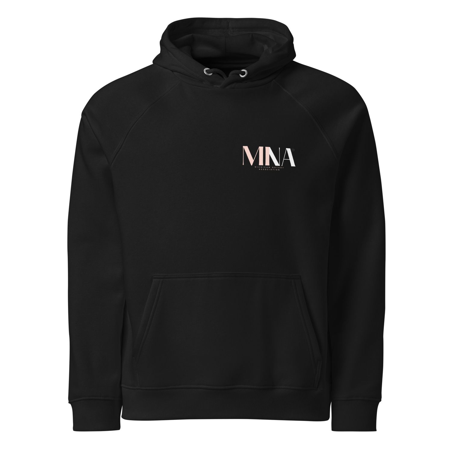 MINA Branded Unisex eco raglan hoodie