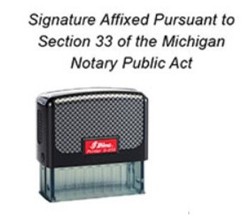 Signature by Mark/Notary Stamp