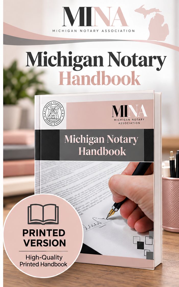 Michigan Notary Handbook Printed Version