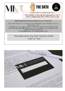 Laminated Oath Card and Low Vision Guide Bundle