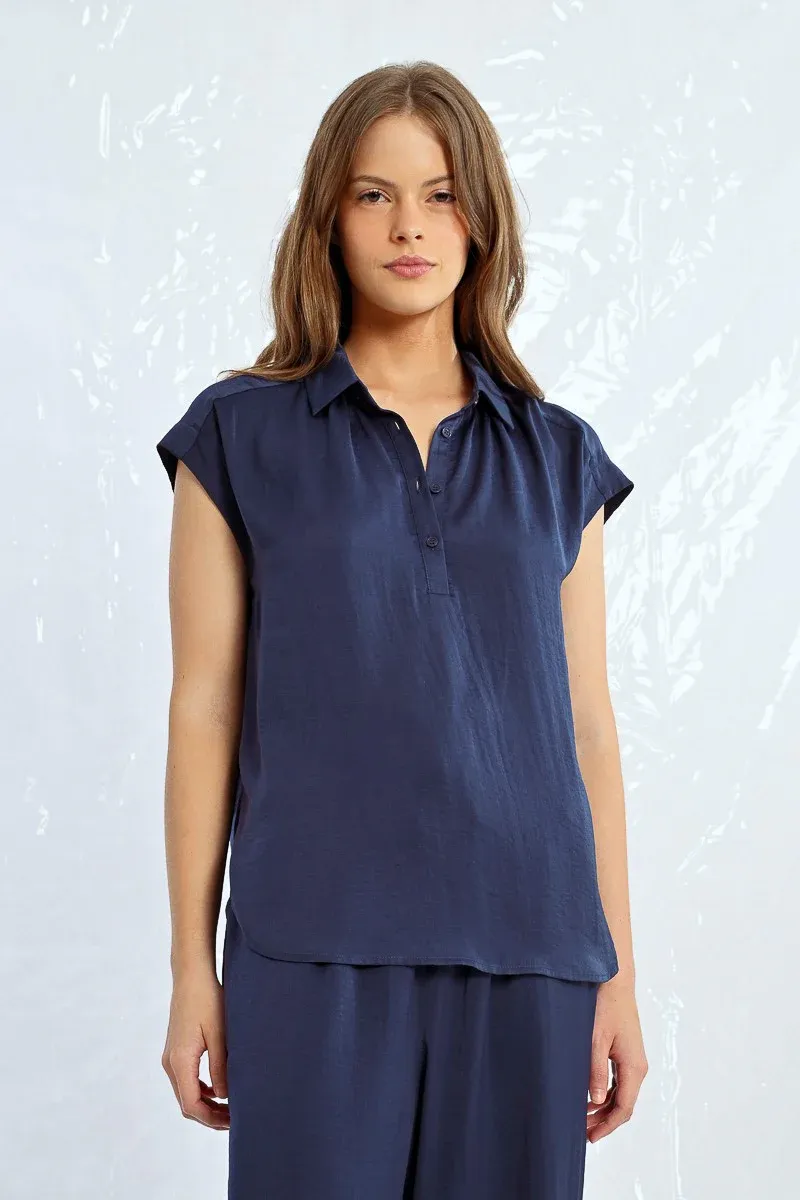 Navy Breeze Top