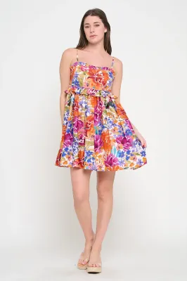 Fall Fiesta Strap Tube Dress