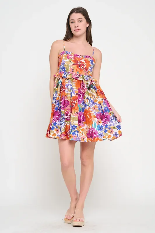 Fall Fiesta Strap Tube Dress