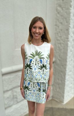 Floral Palm Top