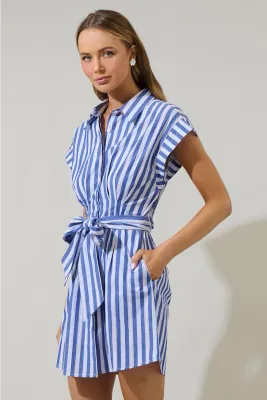Samera Striped Mini Dress