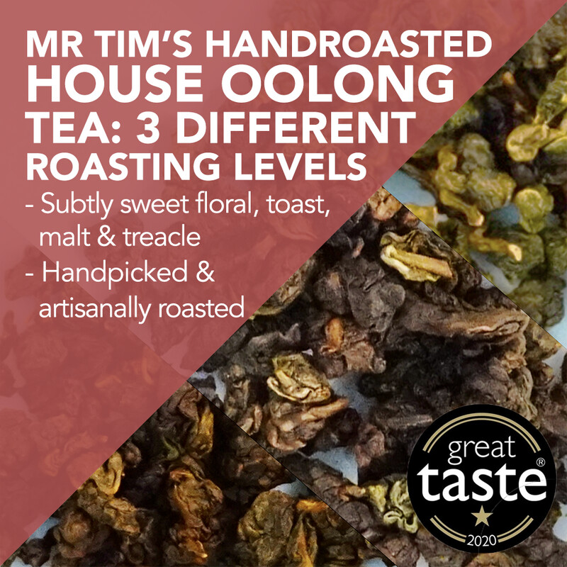 *Award-Winning* Mr. Tim&#39;s Handroasted House Oolong Tea at different roasting levels - handpicked and artisanally roasted in London
