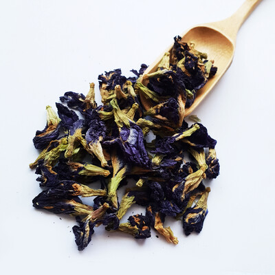 Blue Tea Flower:  Butterfly Pea Flower - Color changing / natural food color