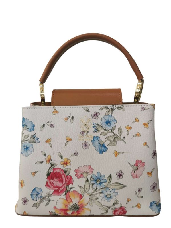 Handtasche &quot;Flowers&quot; | Light-Brown