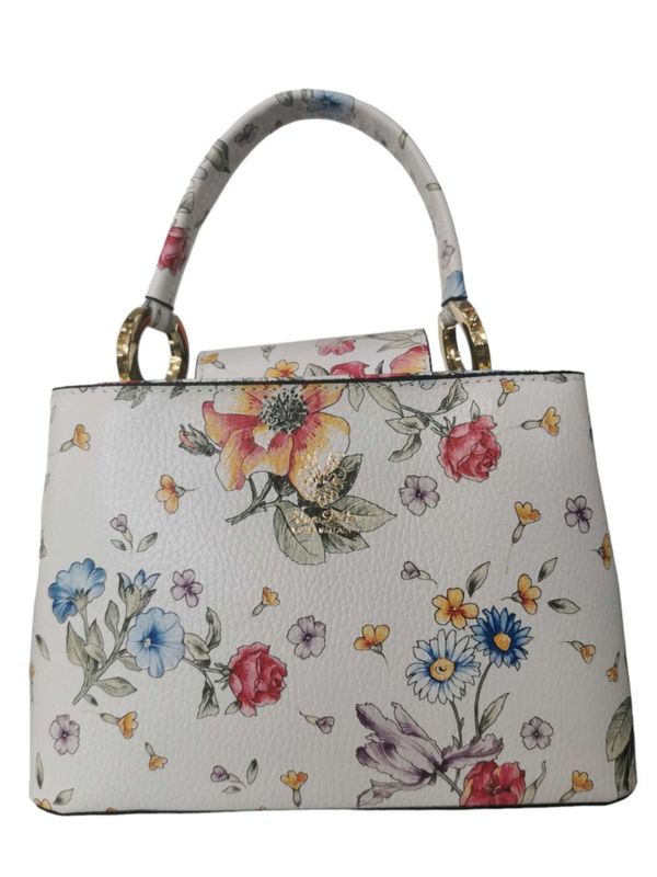 Handtasche &quot;Flowers&quot; | White