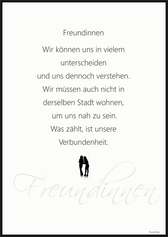 POSTER Freundinnen A4