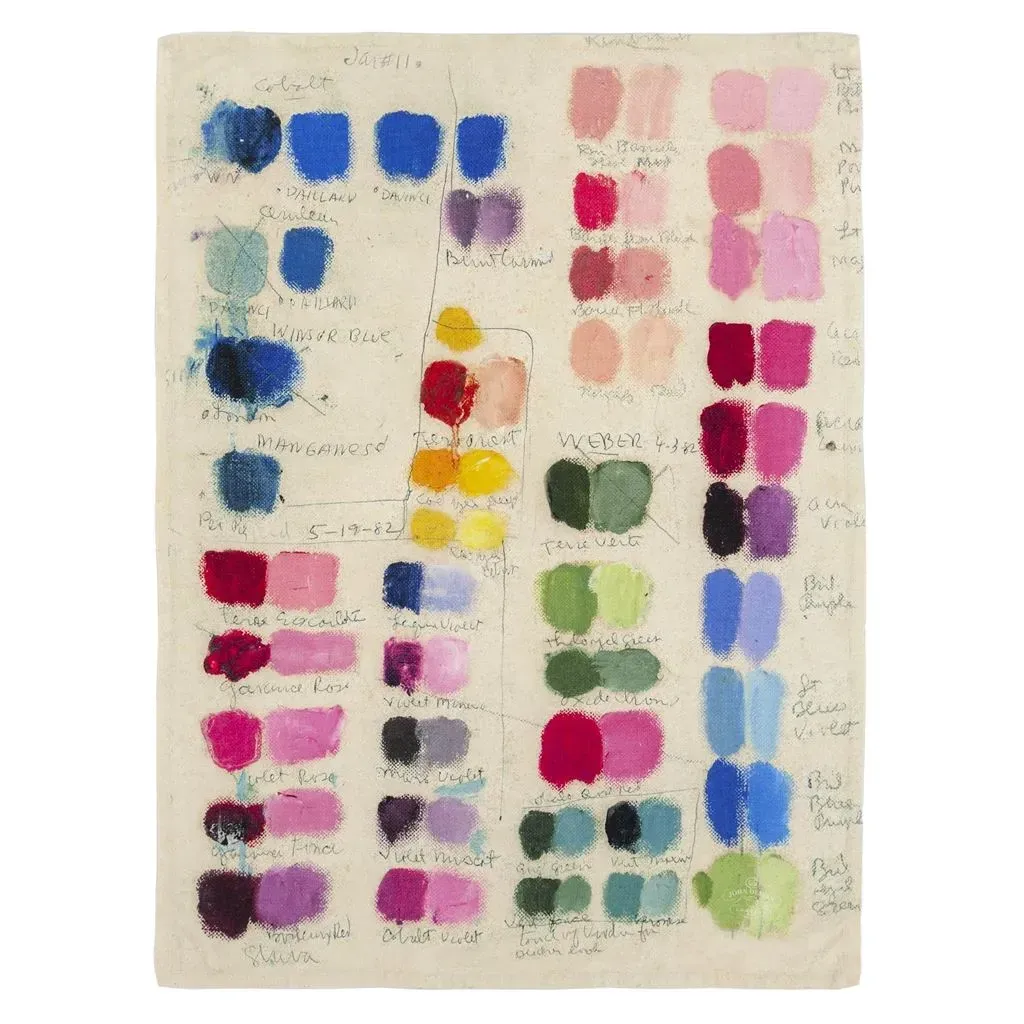PLAID DECKE Leinen John Derian Farbpalette