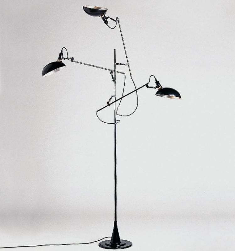 SWITCH ON STEHLEUCHTE 3-armig Industriedesign schwarz Lambert Home
