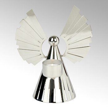 URIEL TEELICHTHALTER ENGEL Lambert Edelstahl H 20 cm