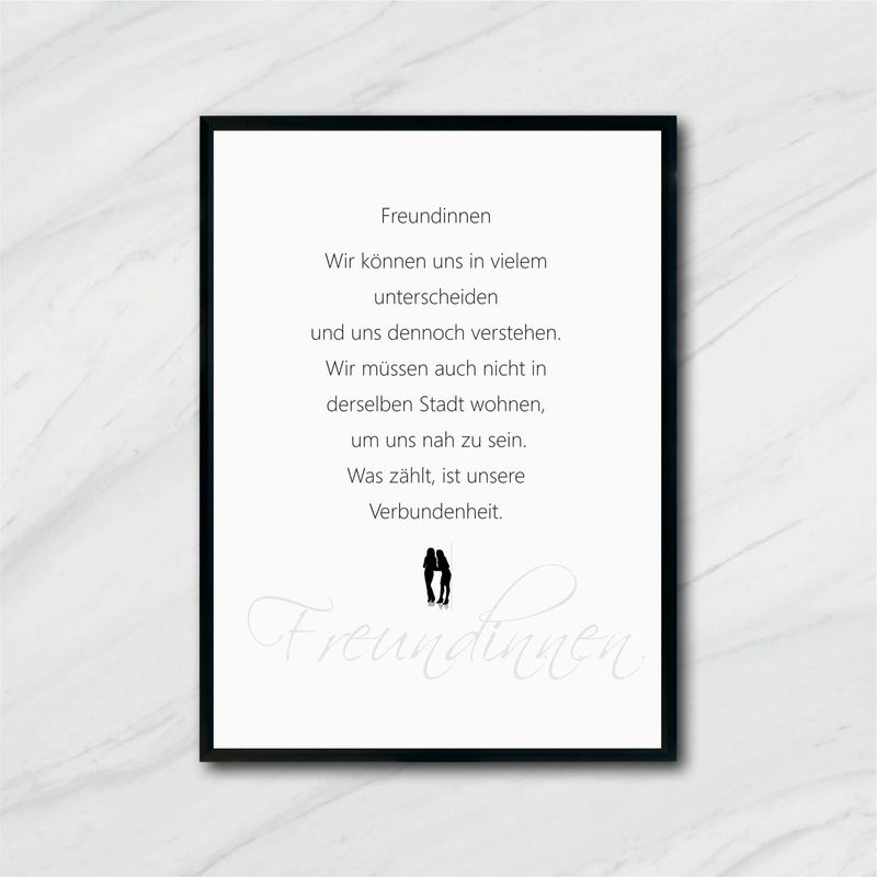 POSTER Freundinnen A4