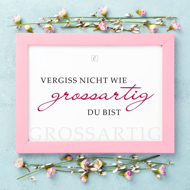 POSTER Vergiss nicht wie großartig du bist A4 A5 POSTER Vergiss nicht wie großartig du bist A4 A5