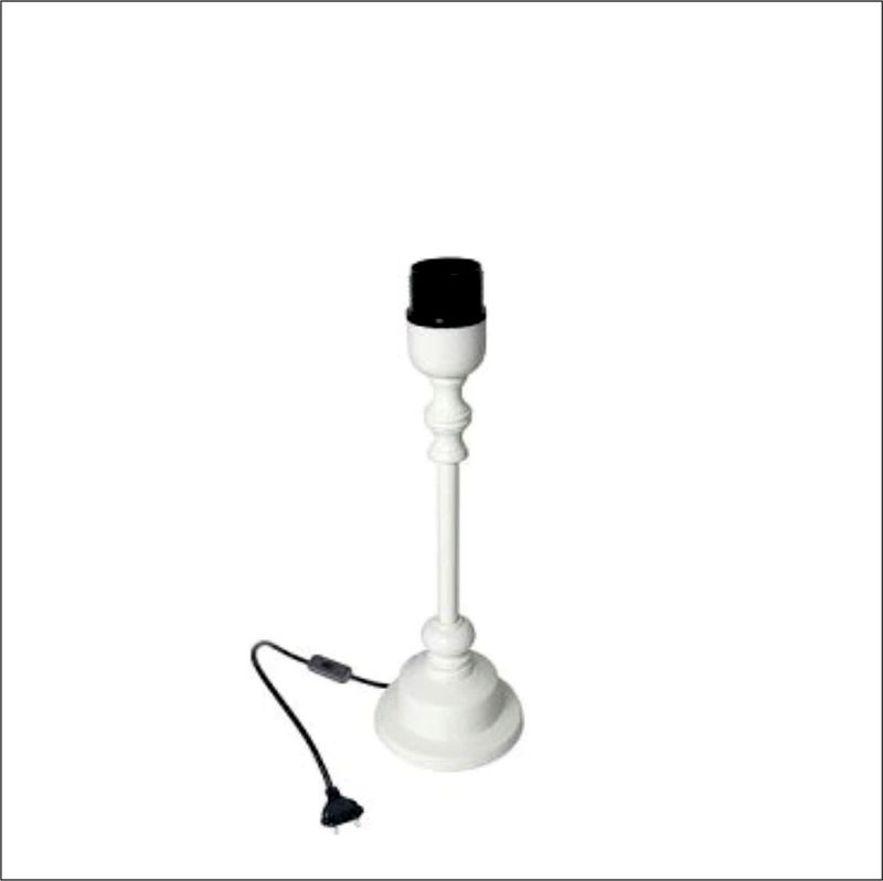 LAMPENFUSS FRISCO rund weiss Holz H 32 cm Kaheku LAMPENFUSS FRISCO rund weiss Holz H 32 cm Kaheku