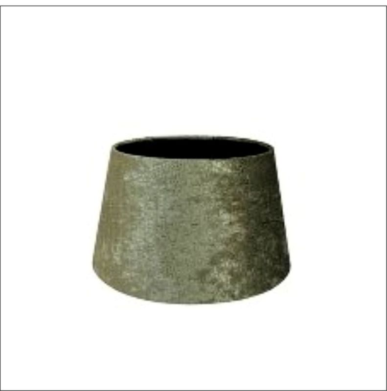 LAMPENSCHIRM SAMT Krokooptik konisch olivegrün D 20 cm H 14 cm Kaheku LAMPENSCHIRM SAMT Krokooptik konisch olivegrün D 20 cm H 14 cm Kaheku