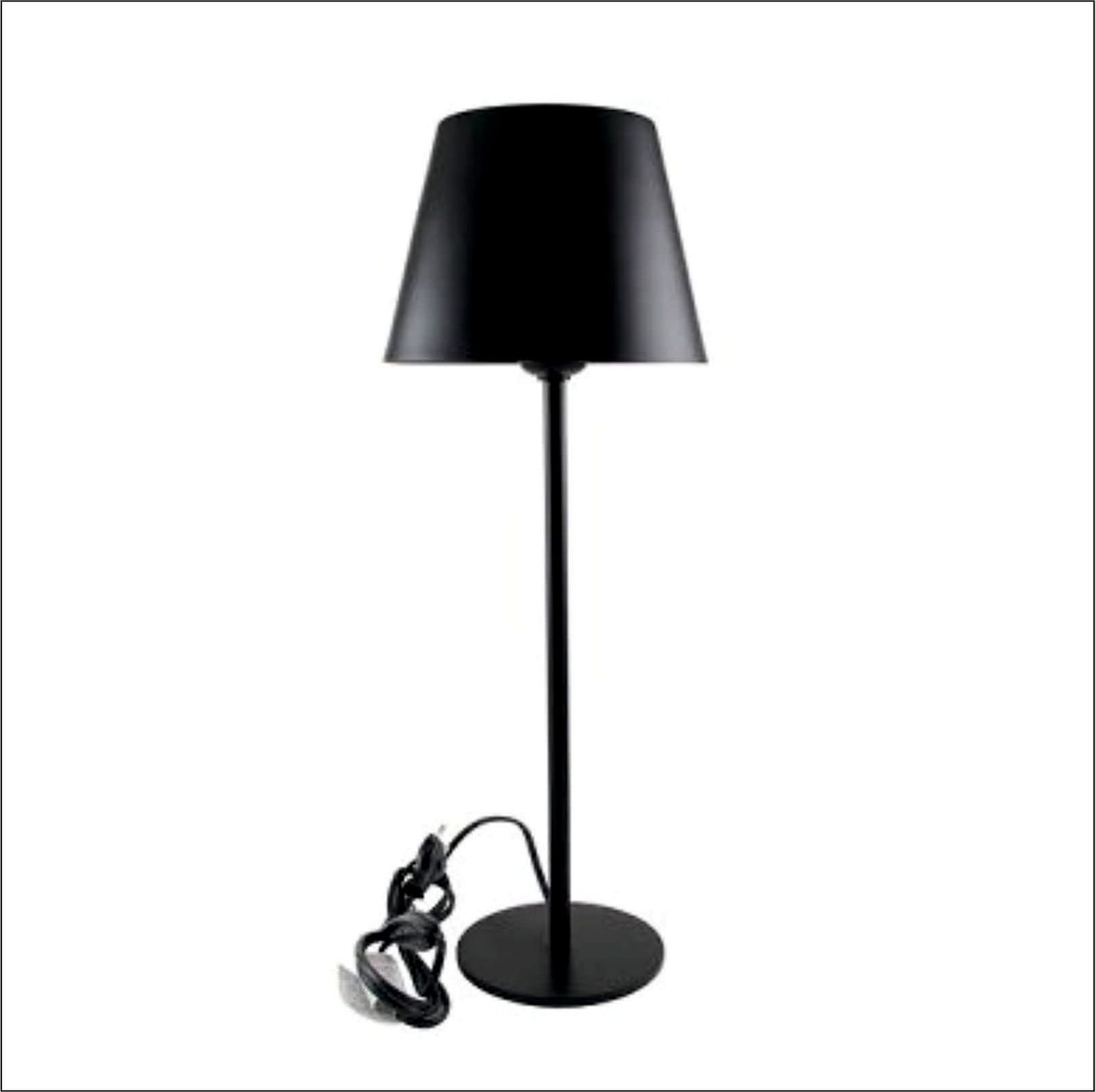 SOMERSET TISCHLAMPE matt schwarz Metall H 42 cm