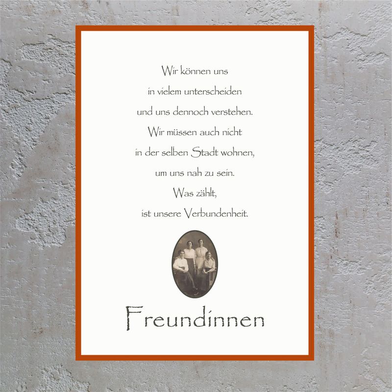 FREUNDINNEN Poster A4