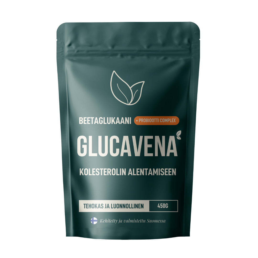 Glucavena, beetaglukaani ja maitohappobakteerit kolesterolin alentamiseen, 450 g