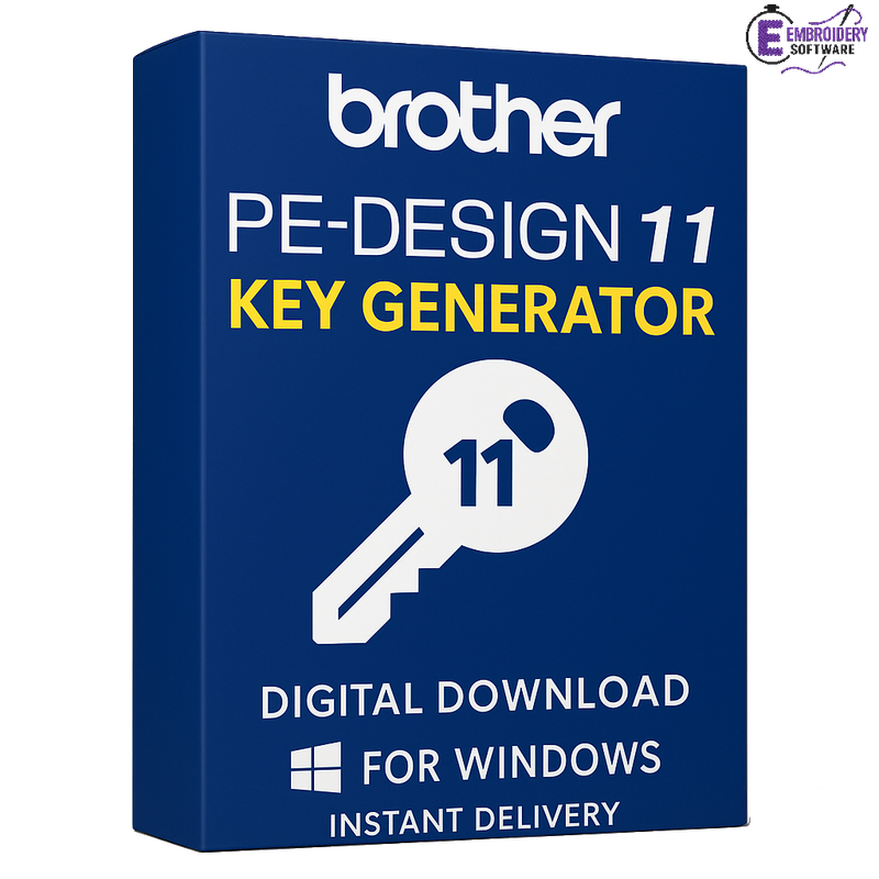 Brother PE Design 11 Key Generator– Instant Digital download For windows only