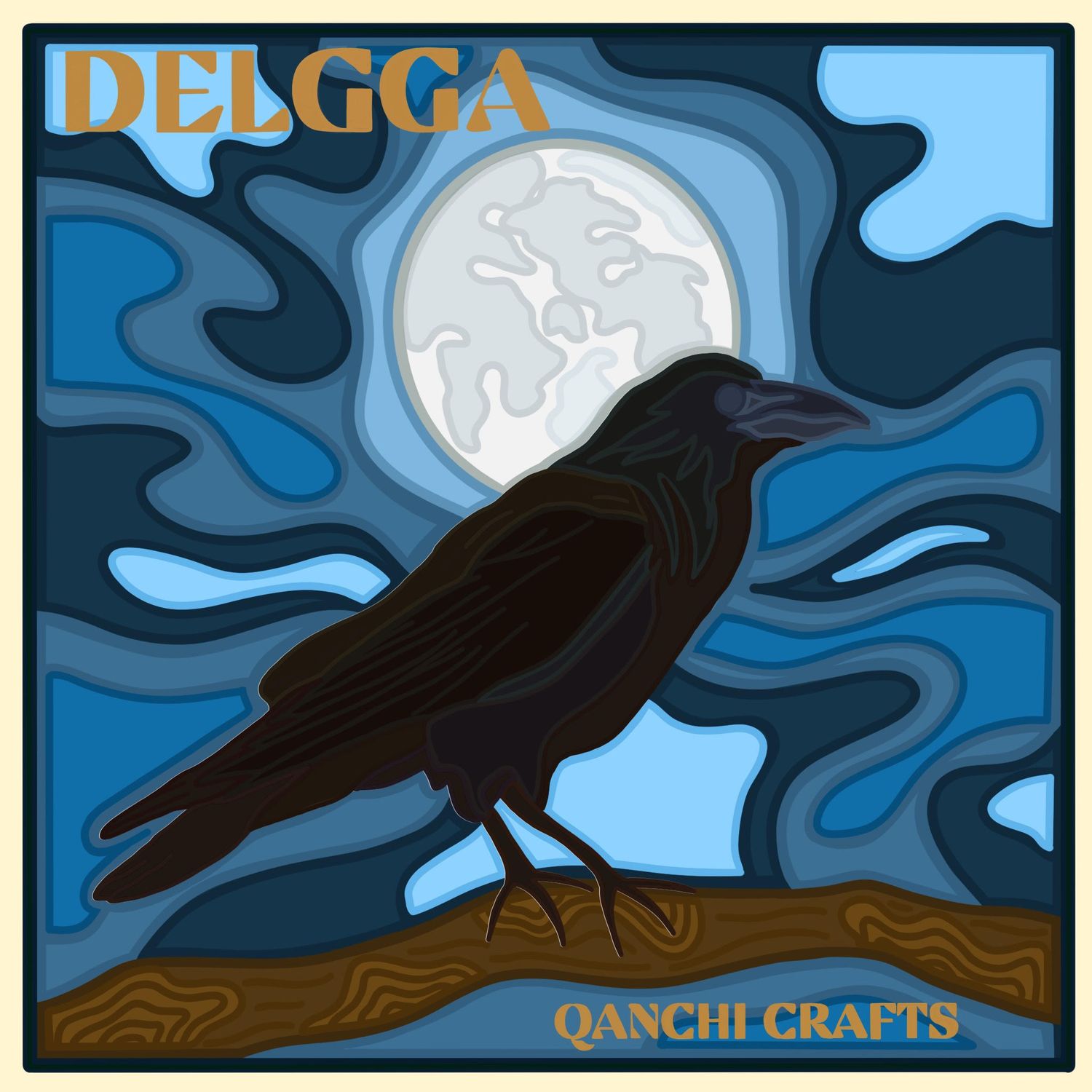 DELGGA-Raven Art Print