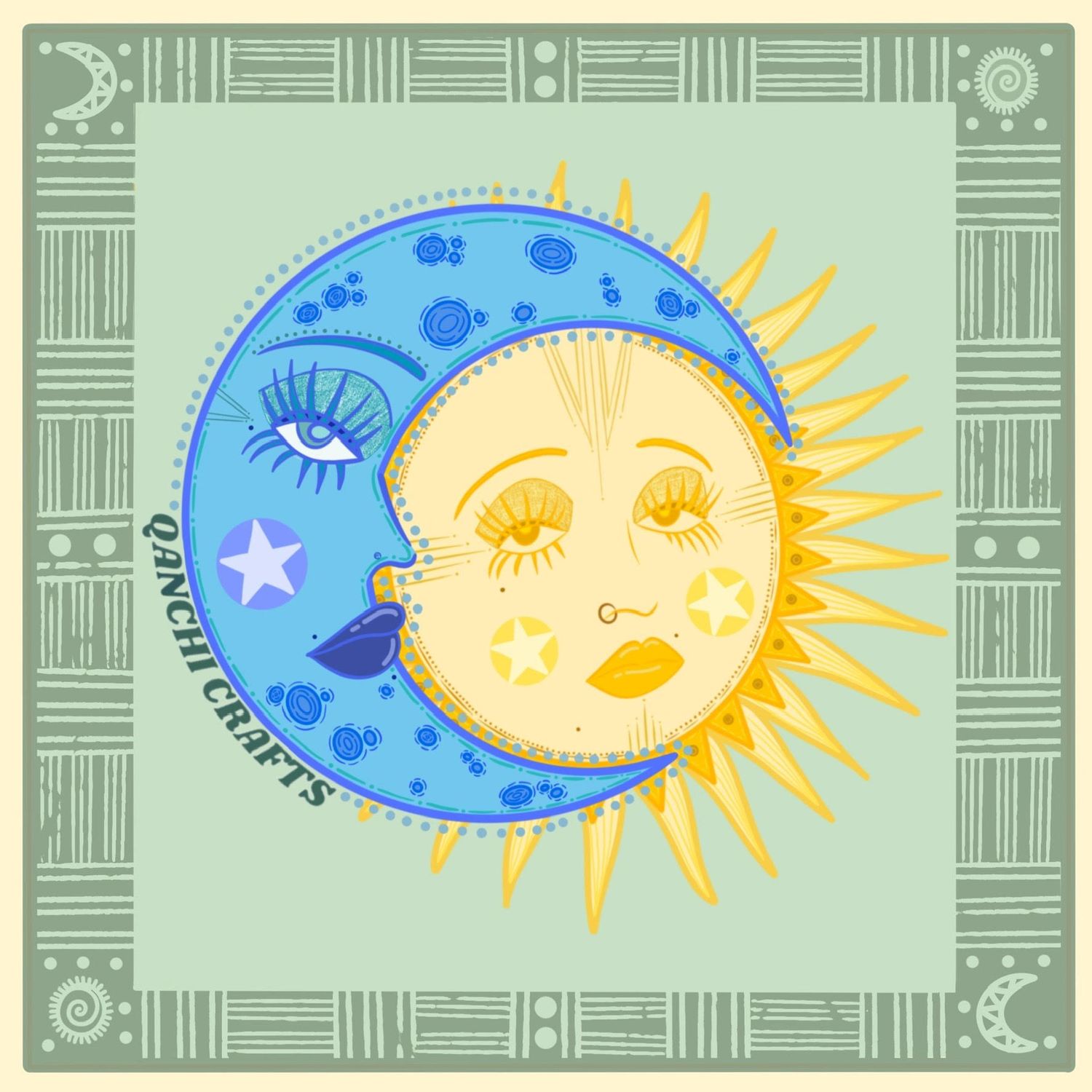 Sun and Moon Art Print
