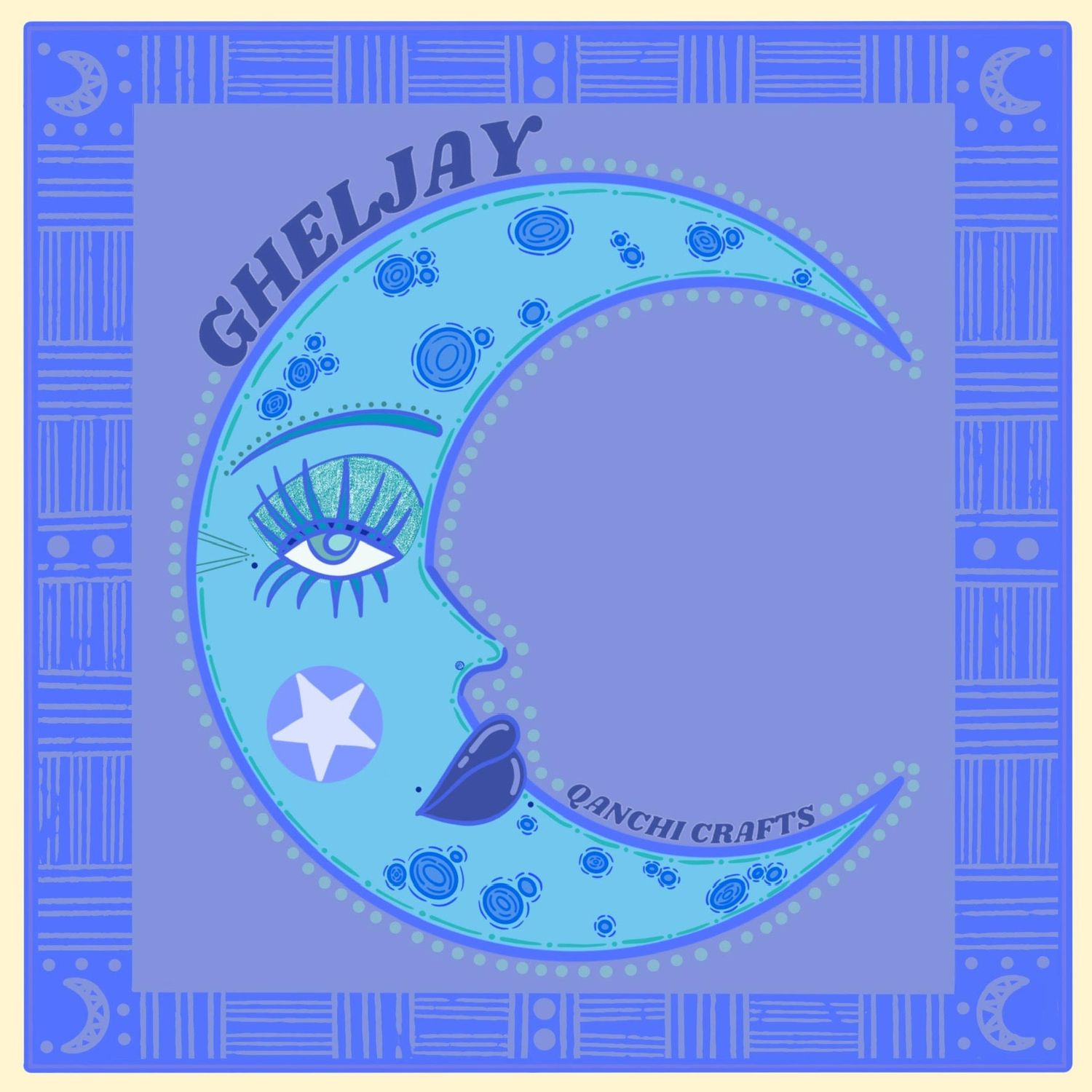 GHELJAY-Moon Art Print
