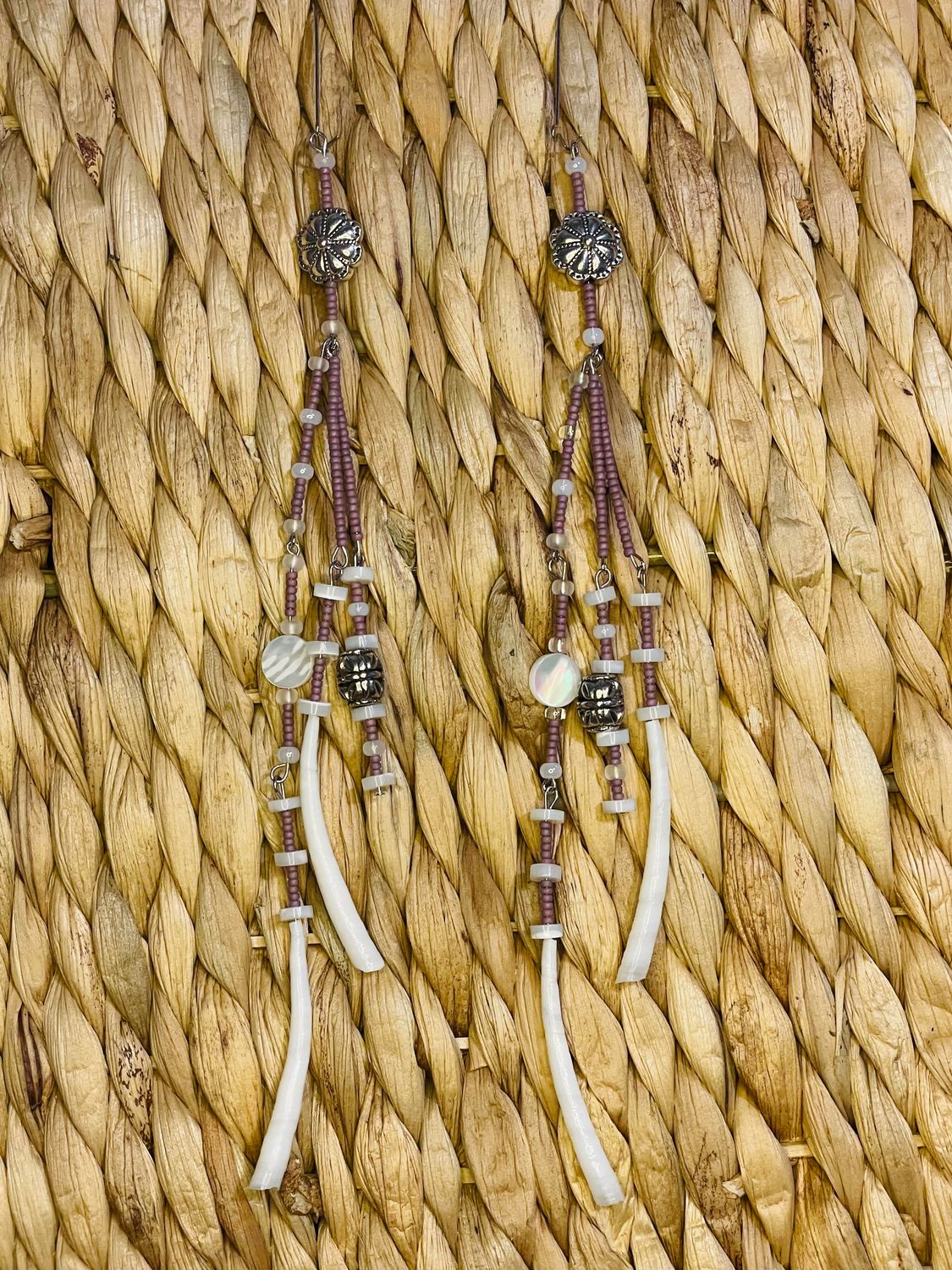 Purple Charm Earrings