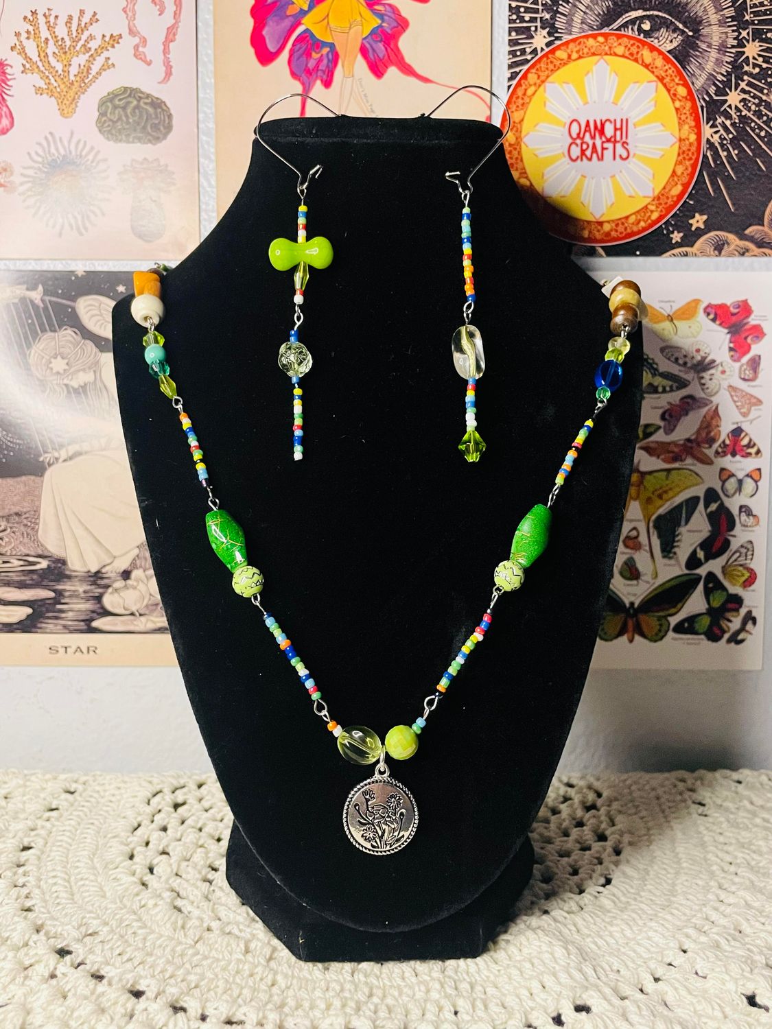 Green Funky Necklace