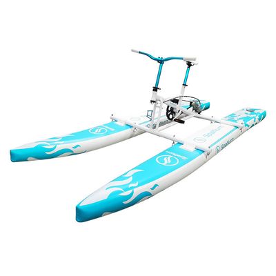 Water bike rated for 440lbs with optional front float cushion to transport a friend