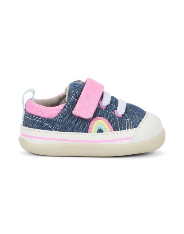 SEE KAI RUN STEVIE II INF, Color: CHAMBRAY/PINK, Size: 3T