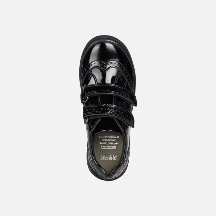 GEOX - J HADRIEL G. G - SMO. LEA SHOES (VELCRO) (2023) (SIZES 11K-5Y) -