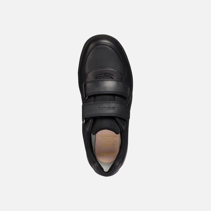 GEOX - J ARZACH B. E- GBK+SMO LEA SHOES (VELCRO) (2023-2024) (SIZES 9T-5Y) -