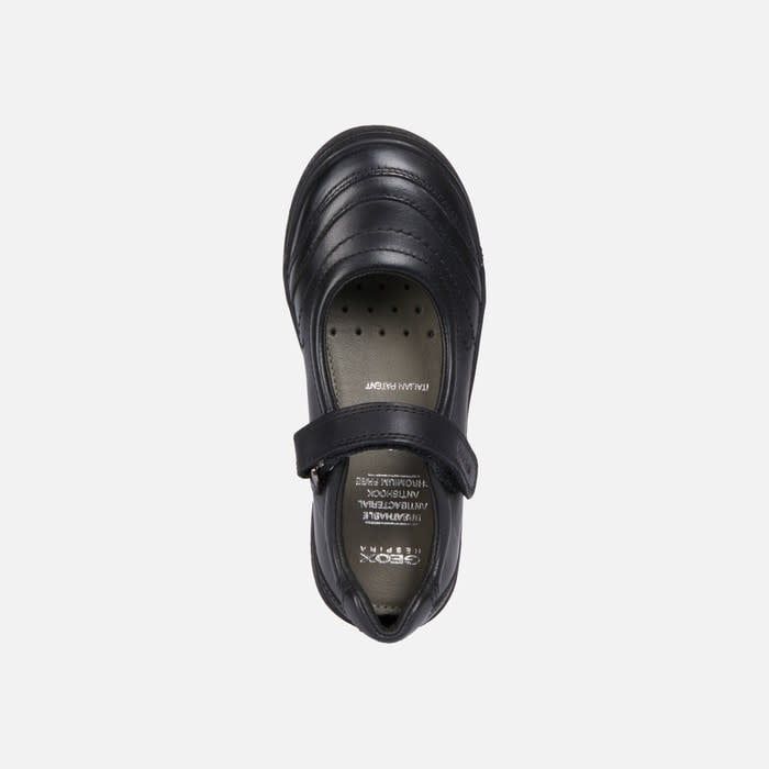 GEOX - J HADRIEL G. I-SMO LEA SHOES (VELCRO) (2022-2023) (SIZES 8T-5Y) -
