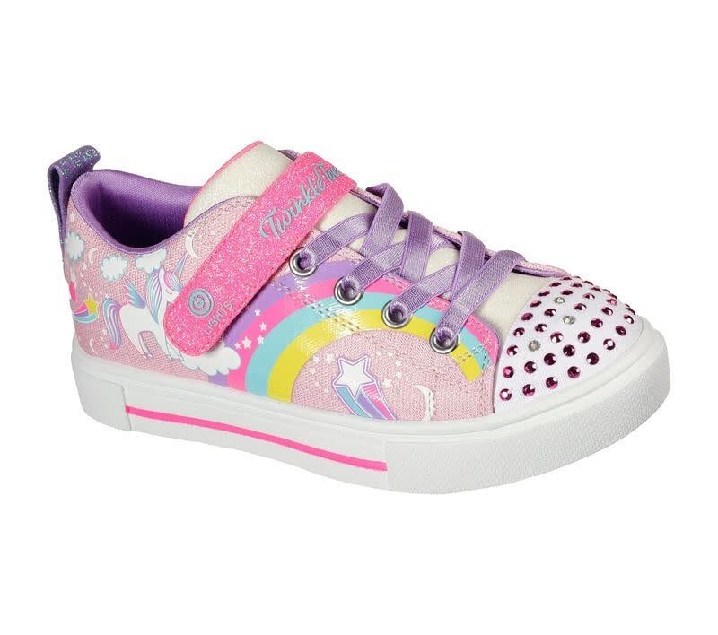 SKECHERS UNICORN CHARMED, Color: LIGHT PINK/MULTI, Size: 5