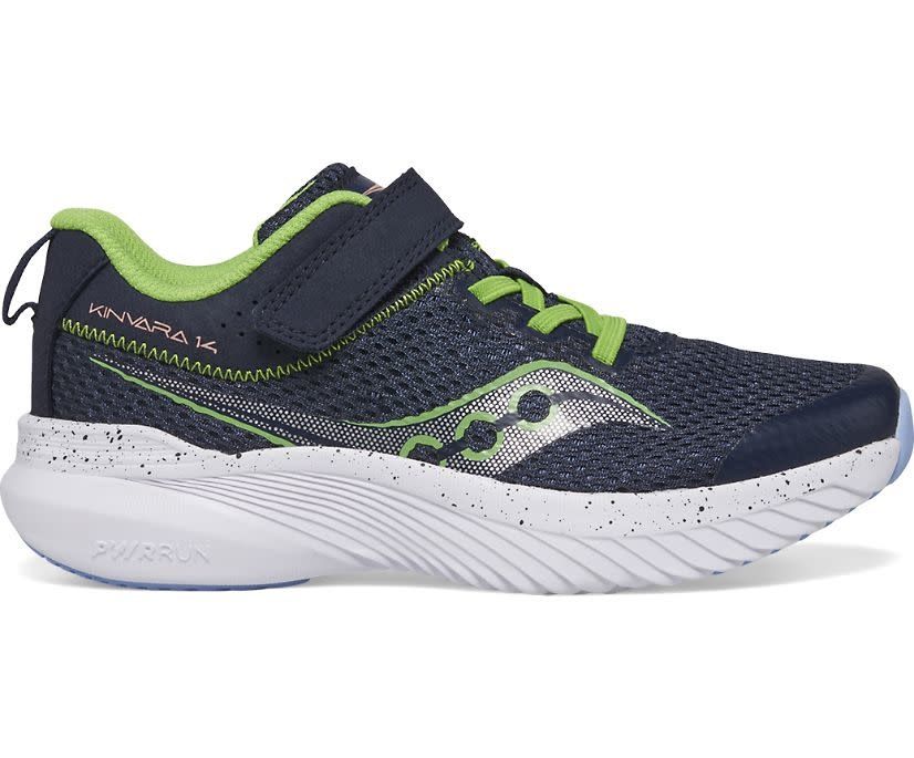 SAUCONY KINVARA 14 AC , Color: NAVY/GREEN, Size: 11K